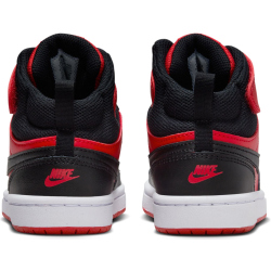 NIKE Court Borough Mid 2 Sneaker Kinder 602 - university red/black-white 28.5