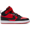 NIKE Court Borough Mid 2 Sneaker Kinder 602 - university red/black-white 28.5
