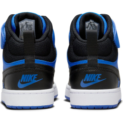 NIKE Court Borough Mid 2 Sneaker Kinder 404 - game royal/black-white 36.5