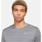 NIKE Miler Dri-FIT langarm Laufshirt Herren 085 - smoke grey/reflective silv L