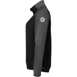 Kempa Ambition 28 Poly Trainingsjacke Damen schwarz/anthra XS
