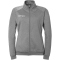 Kempa Ambition 28 Poly Trainingsjacke Damen dark grau melange/weiß XS