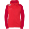 Kempa Ambition 28 Kapuzen-Trainingsjacke Damen rot/chilirot XS