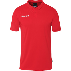 Kempa Poly Poloshirt Kinder rot 128
