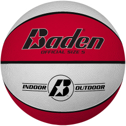 Baden Basic Indoor/Outdoor Basketball rot/weiß 5
