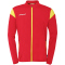 uhlsport Squad 27 Classic Trainingsjacke Kinder rot/limonengelb 116