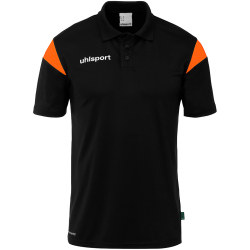 uhlsport Squad 27 Poloshirt Kinder schwarz/fluo orange 128