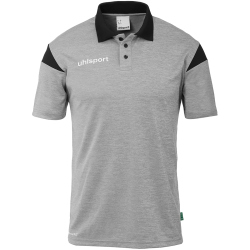 uhlsport Squad 27 Poloshirt Kinder dark grau melange/schwarz 128