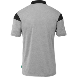 uhlsport Squad 27 Poloshirt Kinder dark grau melange/schwarz 128