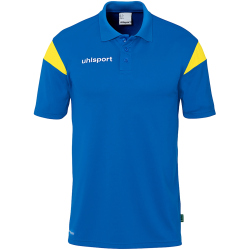 uhlsport Squad 27 Poloshirt Kinder azurblau/limonengelb 128