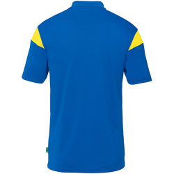 uhlsport Squad 27 Poloshirt Kinder azurblau/limonengelb 128