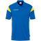 uhlsport Squad 27 Poloshirt Kinder azurblau/limonengelb 128