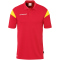 uhlsport Squad 27 Poloshirt Kinder rot/limonengelb 128