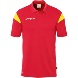 uhlsport Squad 27 Poloshirt Herren rot/limonengelb S