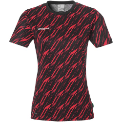 uhlsport Progressive 28 Trainingsshirt Damen schwarz/rot XS