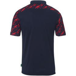 uhlsport Progressive 28 Poloshirt Kinder marine/rot 128