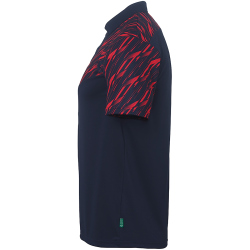 uhlsport Progressive 28 Poloshirt Kinder marine/rot 128
