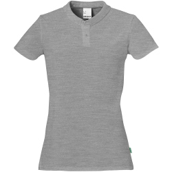uhlsport Essential Poloshirt Damen dark grau melange XS