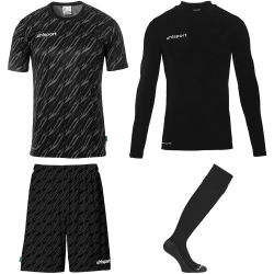 uhlsport Progressive Torwart-Set Kinder schwarz 128