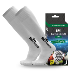 TAPEDESIGN Allround Socks lange Antirutschsocken weiß