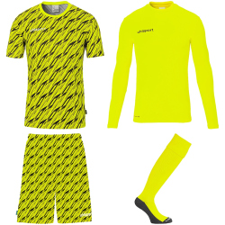 uhlsport Progressive Torwart-Set Herren fluo gelb/schwarz S
