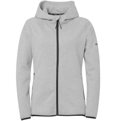 uhlsport ID Kapuzenjacke Damen dark grau melange XS