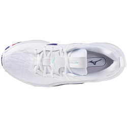 Mizuno Wave Stealth Neo 2 Handballschuhe Damen 20 - white/violet indigo/camellia rose 42