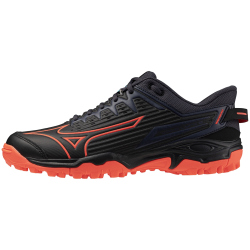 Mizuno Wave Lynx 2 Feldhockeyschuhe 06 - black/neon flame/peacock blue 38.5