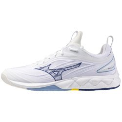Mizuno Wave Luminous 3 Korfballschuhe 96 - white/bellwether blue/bel air blue 39