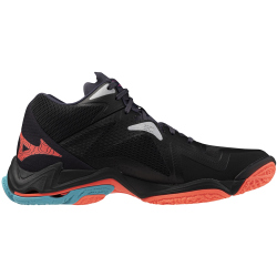Mizuno Wave Lightning Z8 Mid Volleyballschuhe 06 - black/neon flame/peacock blue 42