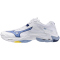 Mizuno Wave Lightning Z8 Volleyballschuhe 97 - white/bellwether blue/bel air blue 48.5