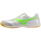 Mizuno Morelia Sala Pro IN Fußballschuhe 37 - white/neon green/galaxy silver 41