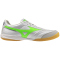 Mizuno Morelia Sala Pro IN Fußballschuhe 37 - white/neon green/galaxy silver 41