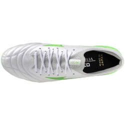 Mizuno Morelia Neo IV Beta Japan Mix SG Stollen-Fußballschuhe 37 - white/neon green/cool gray 3c 42.5