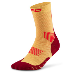 CEP 5.0 Mid-Cut Laufsocken Herren 933 - marigold/burgundy III (39-42)