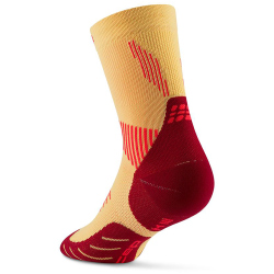 CEP 5.0 Run Mid-Cut Laufsocken Damen 933 - marigold/burgundy II (34-37)