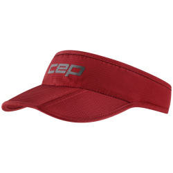 CEP Run faltbare Visor Laufcap 875 - burgundy