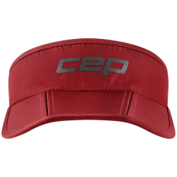 CEP Run faltbare Visor Laufcap 875 - burgundy