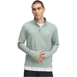 UNDER ARMOUR Launch 1/4-Zip Laufshirt Herren 348 - silica green/reflective S