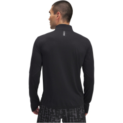 UNDER ARMOUR Launch 1/4-Zip Laufshirt Herren 001 - black/reflective 3XL