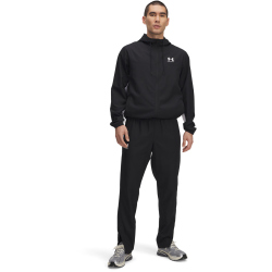 UNDER ARMOUR Rival Woven Windbreakerhose Herren 001 - black/black/white M