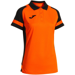 JOMA Lider Poloshirt Damen 881 - orange/schwarz S