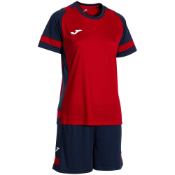 JOMA Lider Trikot + Shorts Set Damen 603 - rot/marineblau S