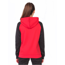 JOMA Academy IV Kapuzen-Trainingsjacke Damen 601 - rot/schwarz M