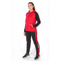 JOMA Academy IV Kapuzen-Trainingsjacke Damen 601 - rot/schwarz M