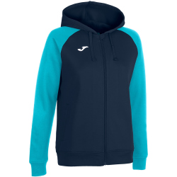 JOMA Academy IV Kapuzen-Trainingsjacke Damen 342 - marineblau/türkis M