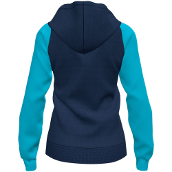 JOMA Academy IV Kapuzen-Trainingsjacke Damen 342 - marineblau/türkis M