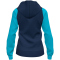 JOMA Academy IV Kapuzen-Trainingsjacke Damen 342 - marineblau/türkis M