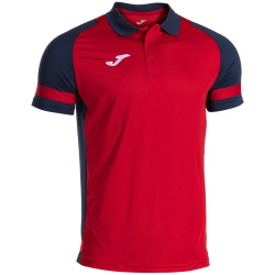 JOMA Lider Poloshirt Kinder 603 - rot/marineblau 104