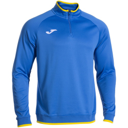 JOMA Combi Premium 1/4-Zip Sweatshirt 709 - royalblau/gelb S